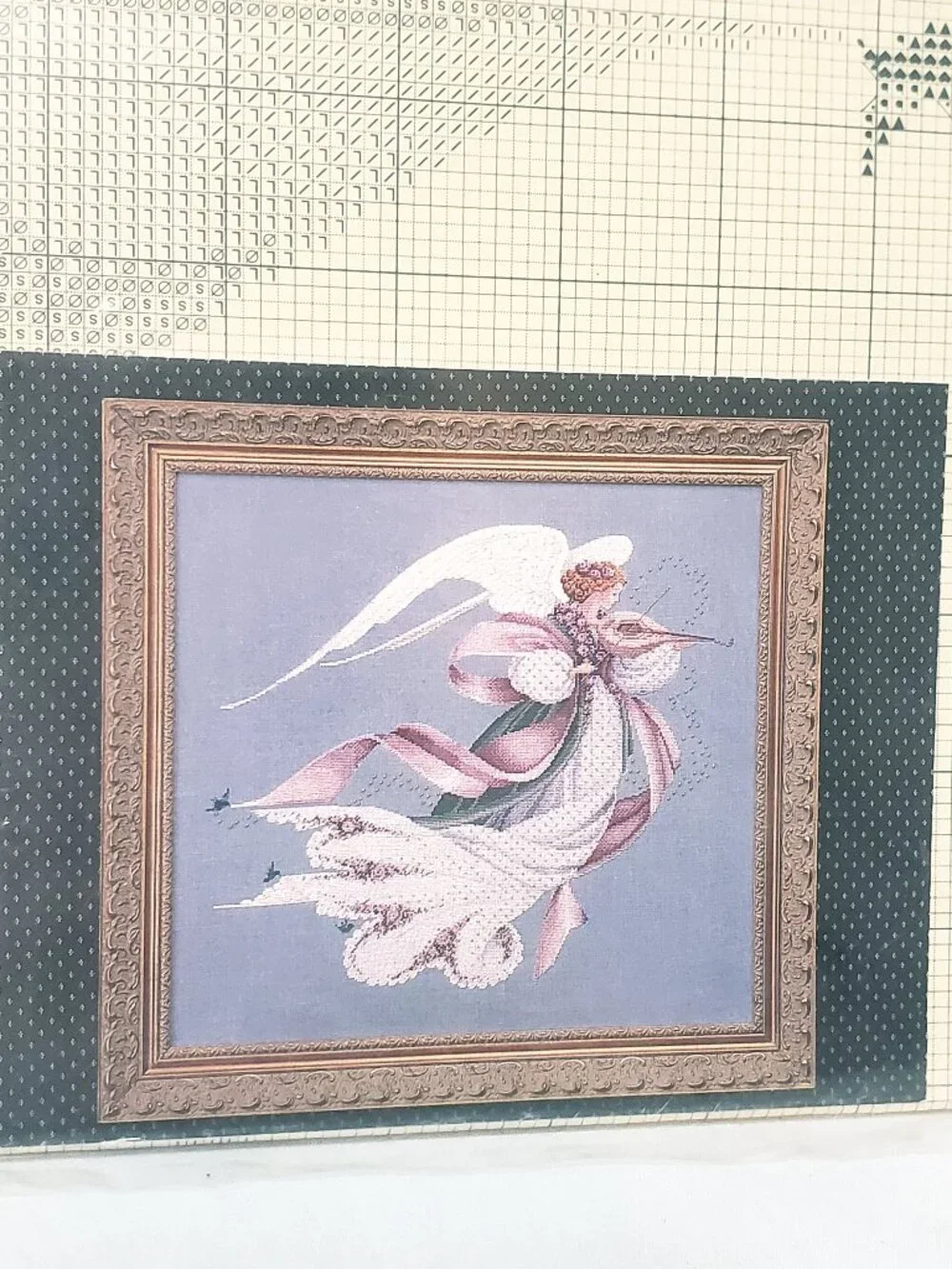 Angel of Spring Counted Cross Stitch Pattern Lavender and Lace 1993 L&L23